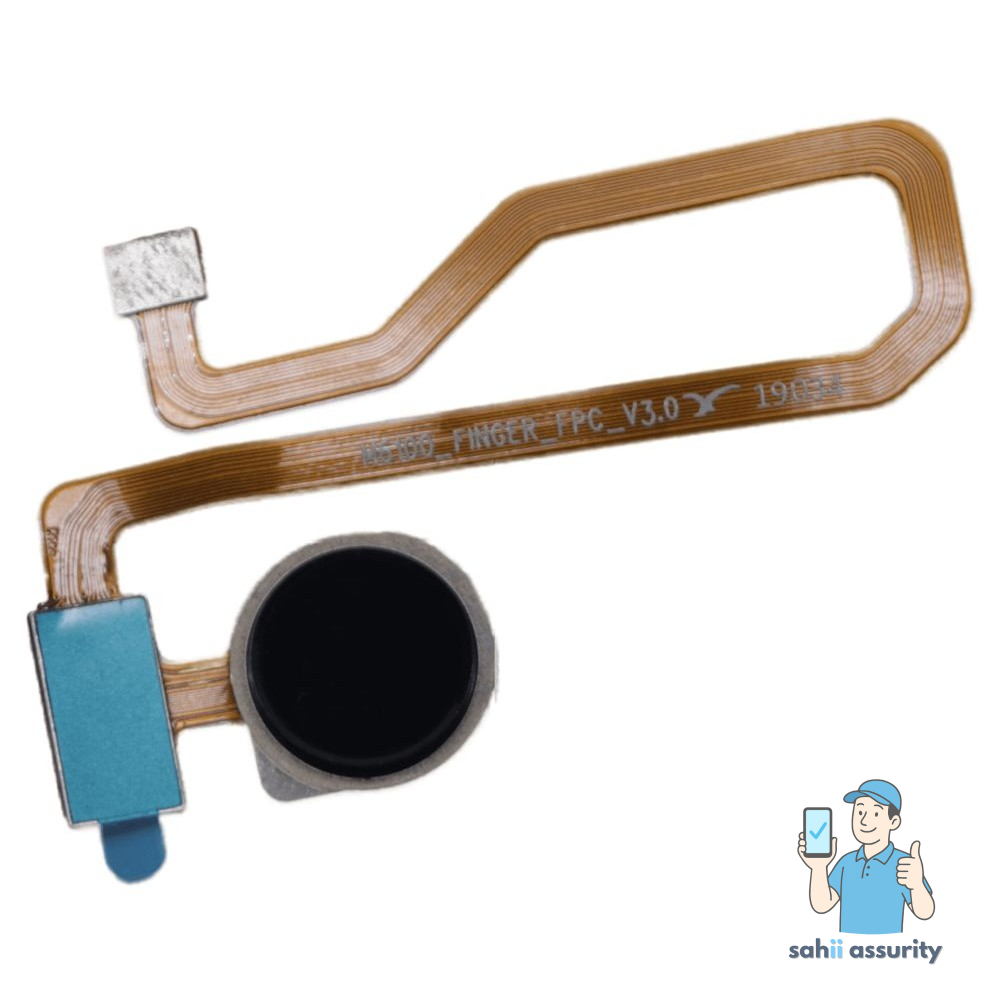 Fingerprint Sensor with Flex Cable for Xiaomi Redmi Note 7S Black